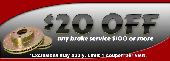  $20 off Any Brake Service